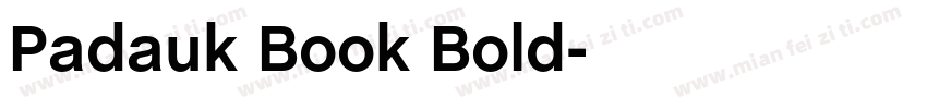 Padauk Book Bold字体转换